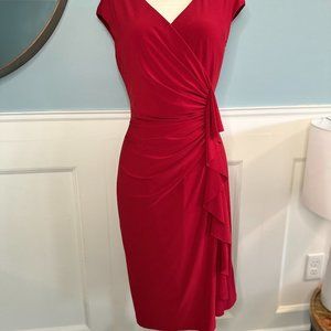 Lauren Ralph Lauren Red Asymmetrical Dress